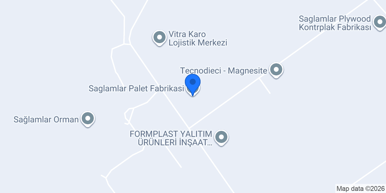 Saglamlar Palet Fabrikasi konumu