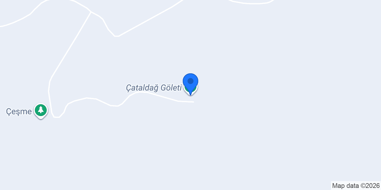 Çataldağ Göleti konumu