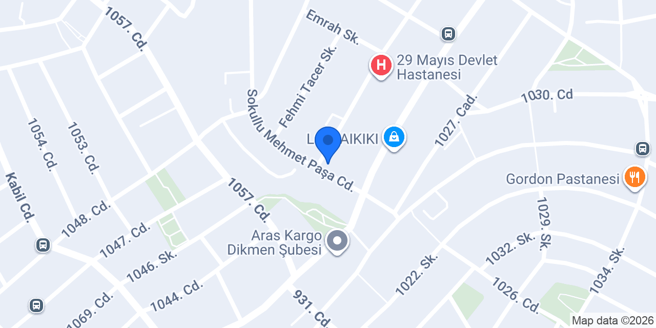Özel Çankaya Yankı Anaokulu konumu