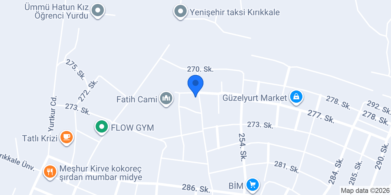 BES YAPI TEKNİK HIRDAVAT İNŞAAT MİMARLIK (KIRIKKALE ŞUBE) konumu