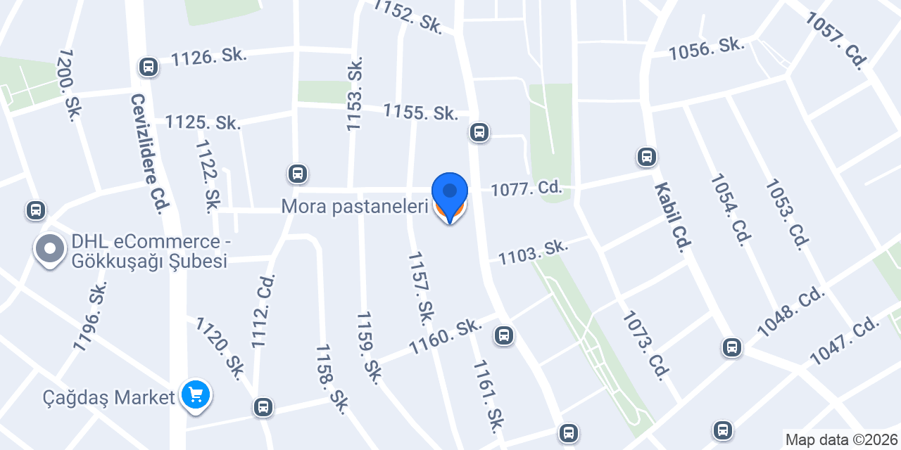 Mora pastaneleri konumu