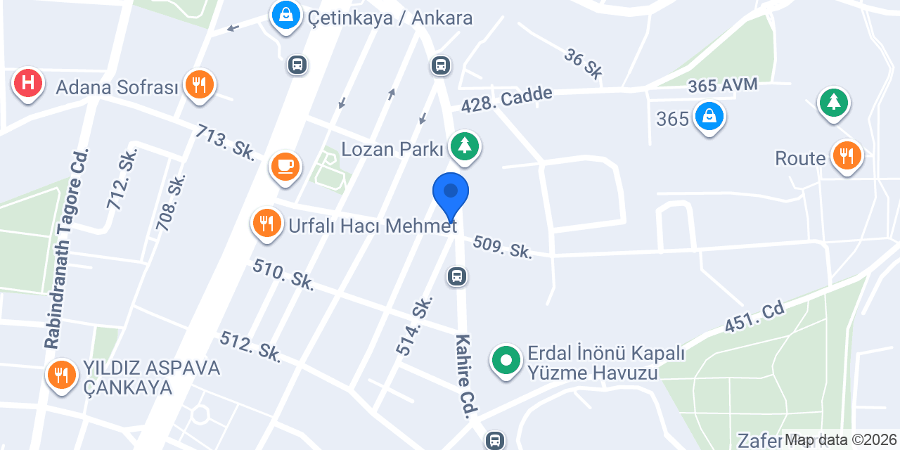 V Kafe Dondurma konumu