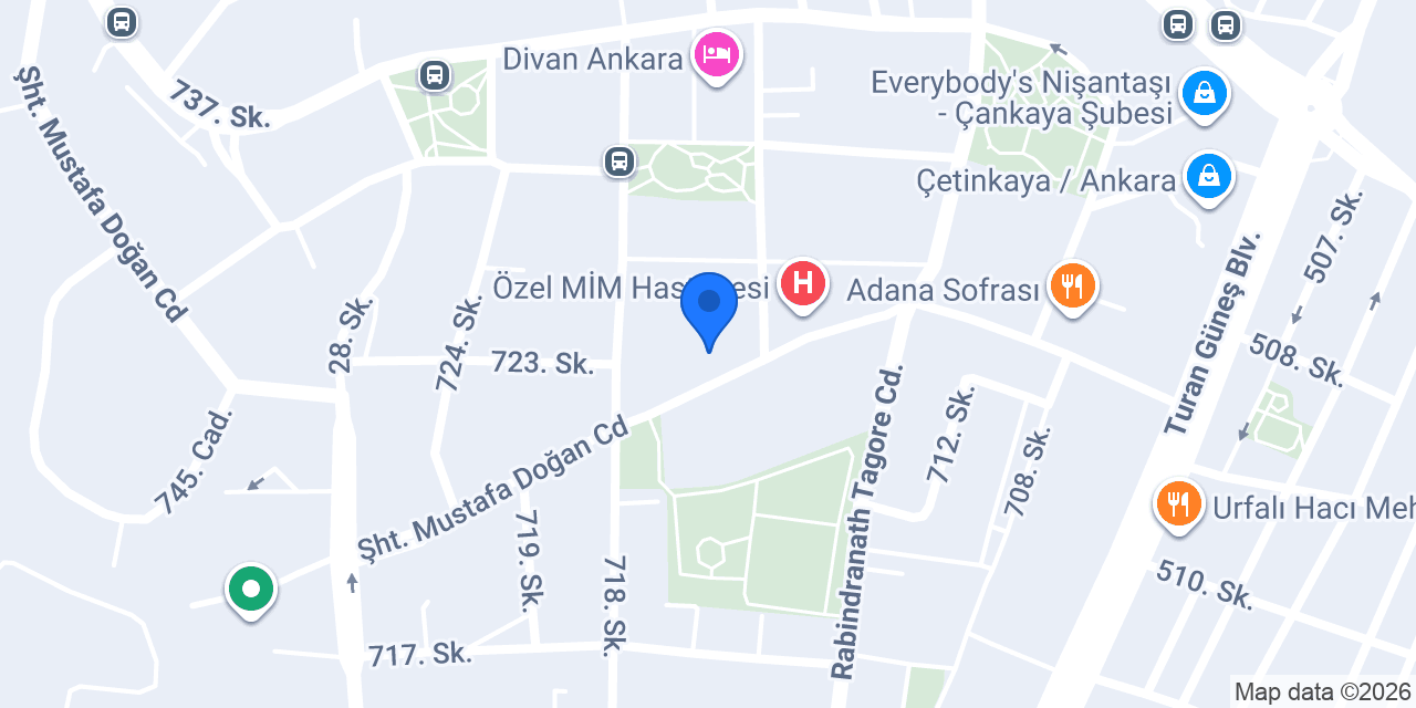 Akın Şahin hair studio konumu
