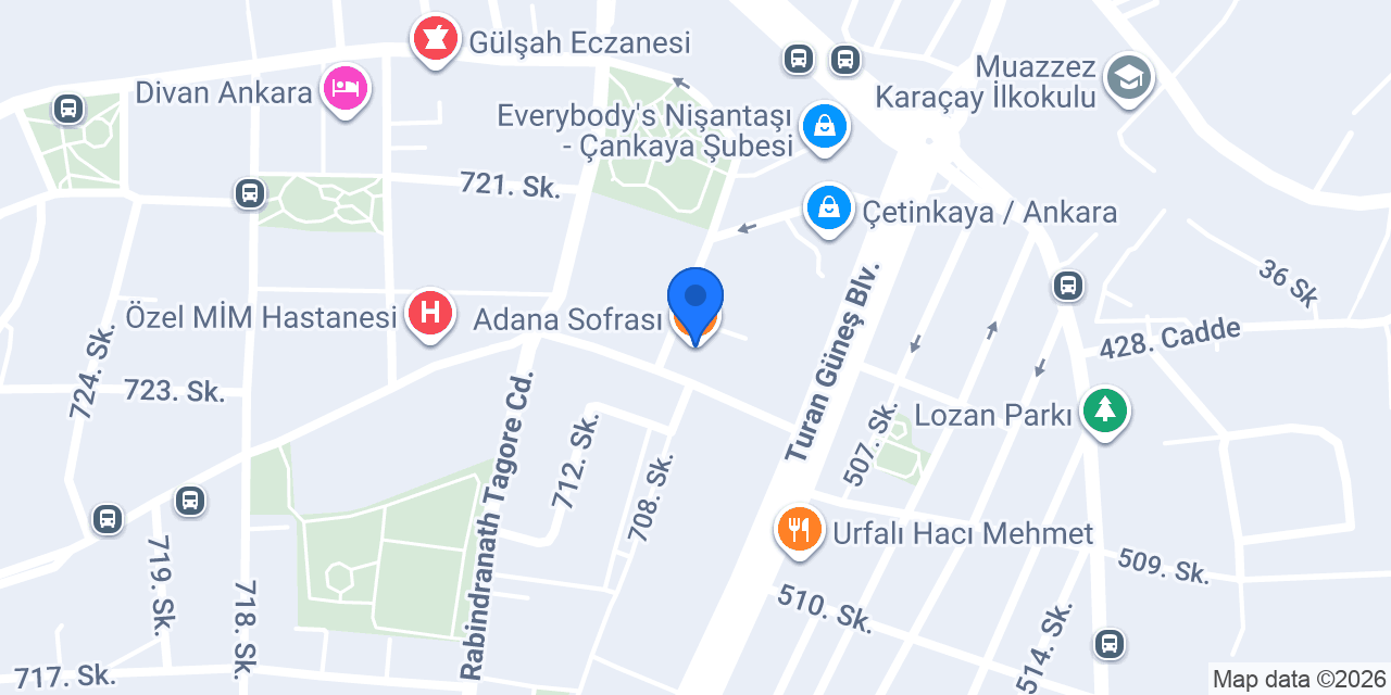 Adana Sofrası konumu