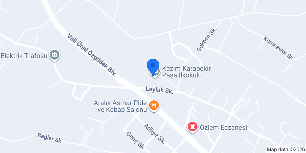 Kazım Karabekir Paşa İlkokulu konumu