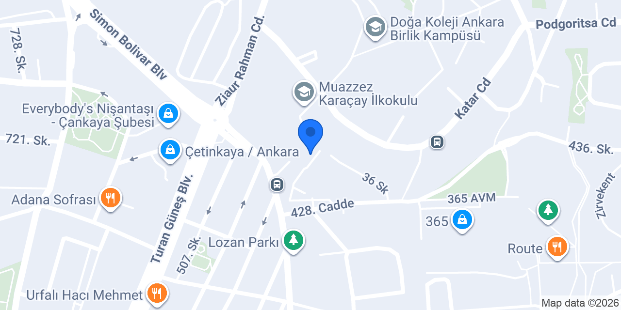 Atakule Spor Akademisi konumu