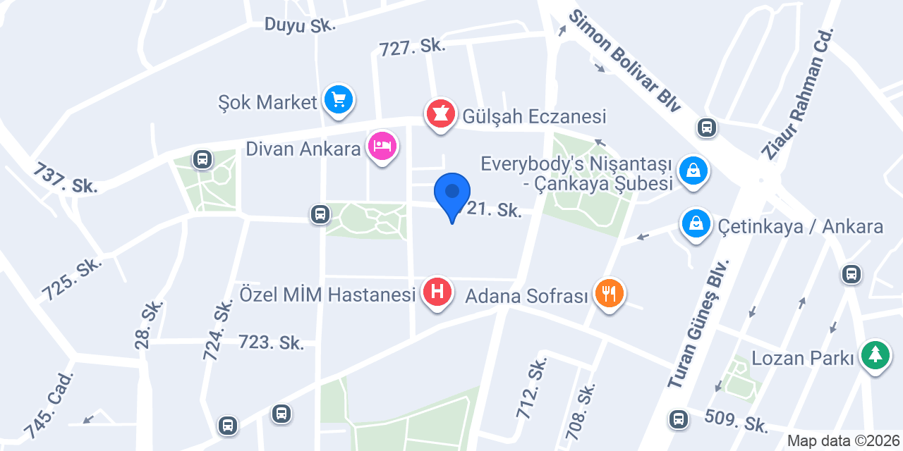 Dr. Psikolojik Danışman Deniz Bettemir konumu