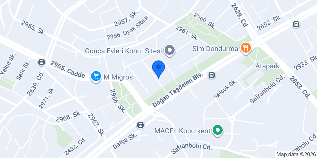 Çayyolu Sürücü Kursu konumu