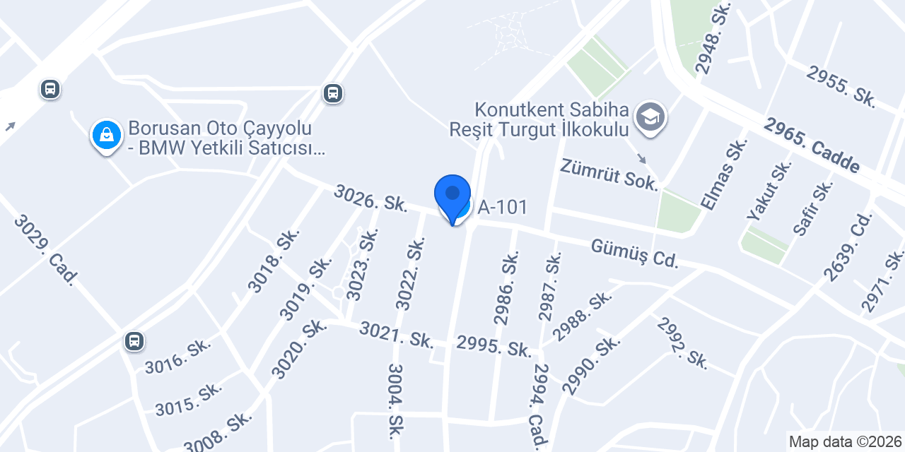 Çayyolu Otobanyo konumu