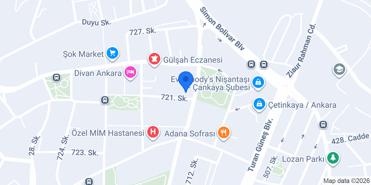Ankara Weber Mantolama Bayi | GALEN konumu