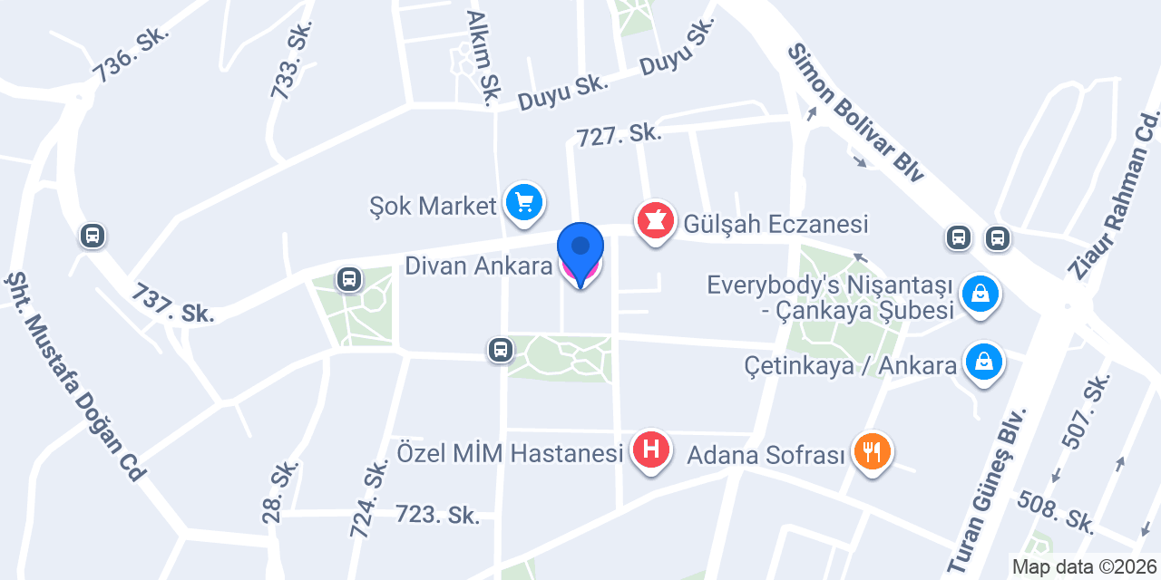 Divan Ankara konumu