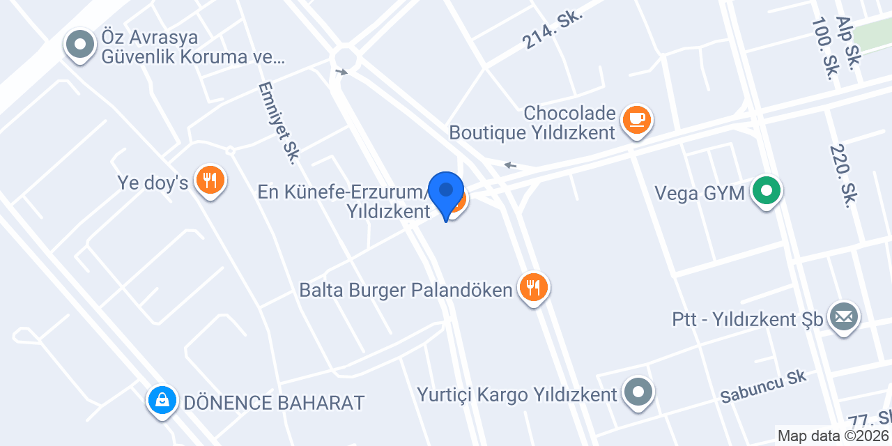 Cheff Pizza Yildizket konumu