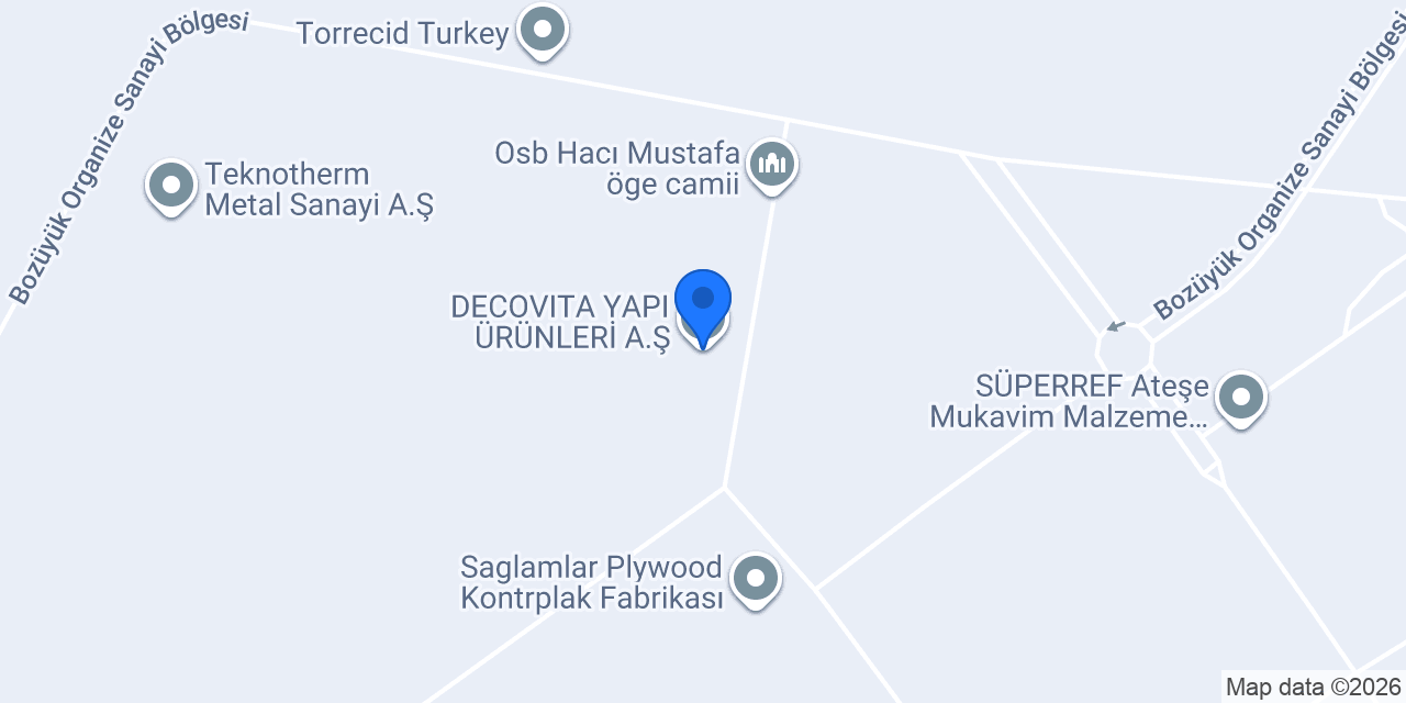 DECOVITA YAPI ÜRÜNLERİ A.Ş. konumu