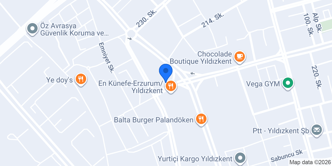 Bitezz Gece Dönercisi konumu