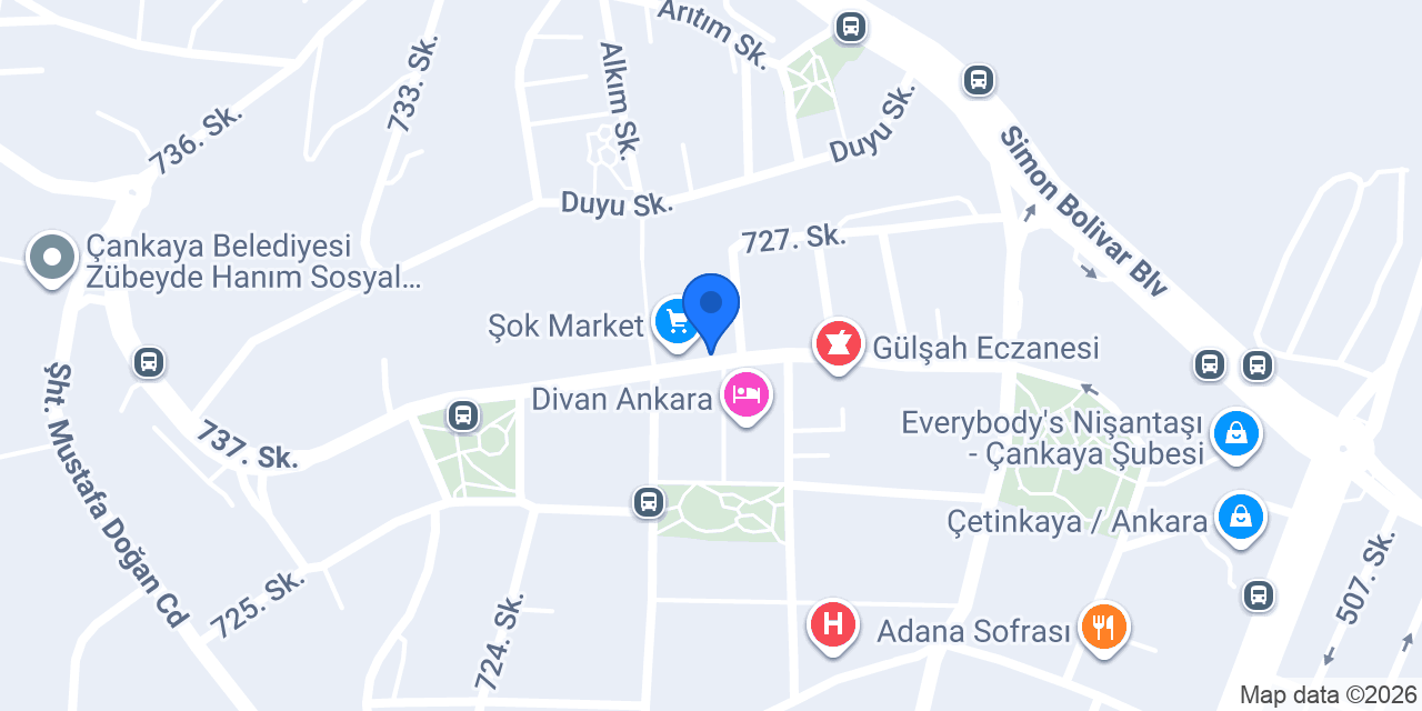 Hoffman Kuru Temizleme Yıldız konumu