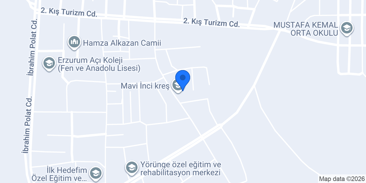 Mavi İnci kreş konumu