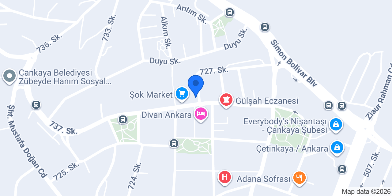 Egem Turizm Organizasyon konumu