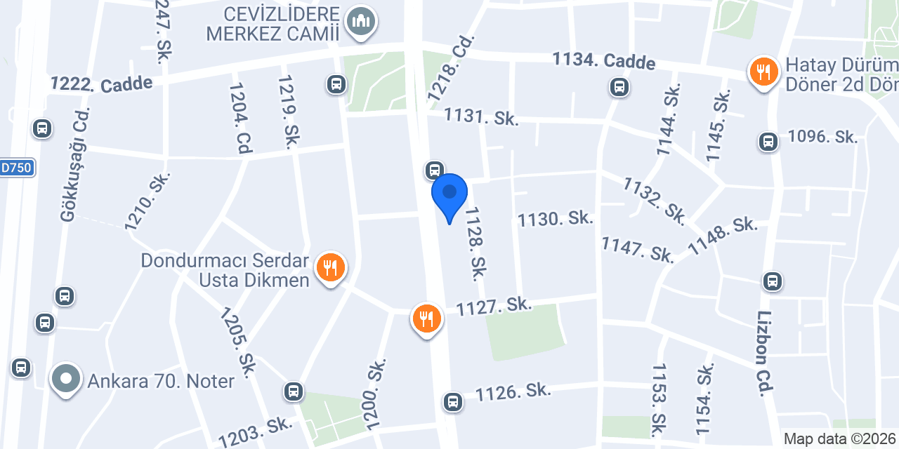 AKÇA EMLAK CEVİZLİDERE konumu