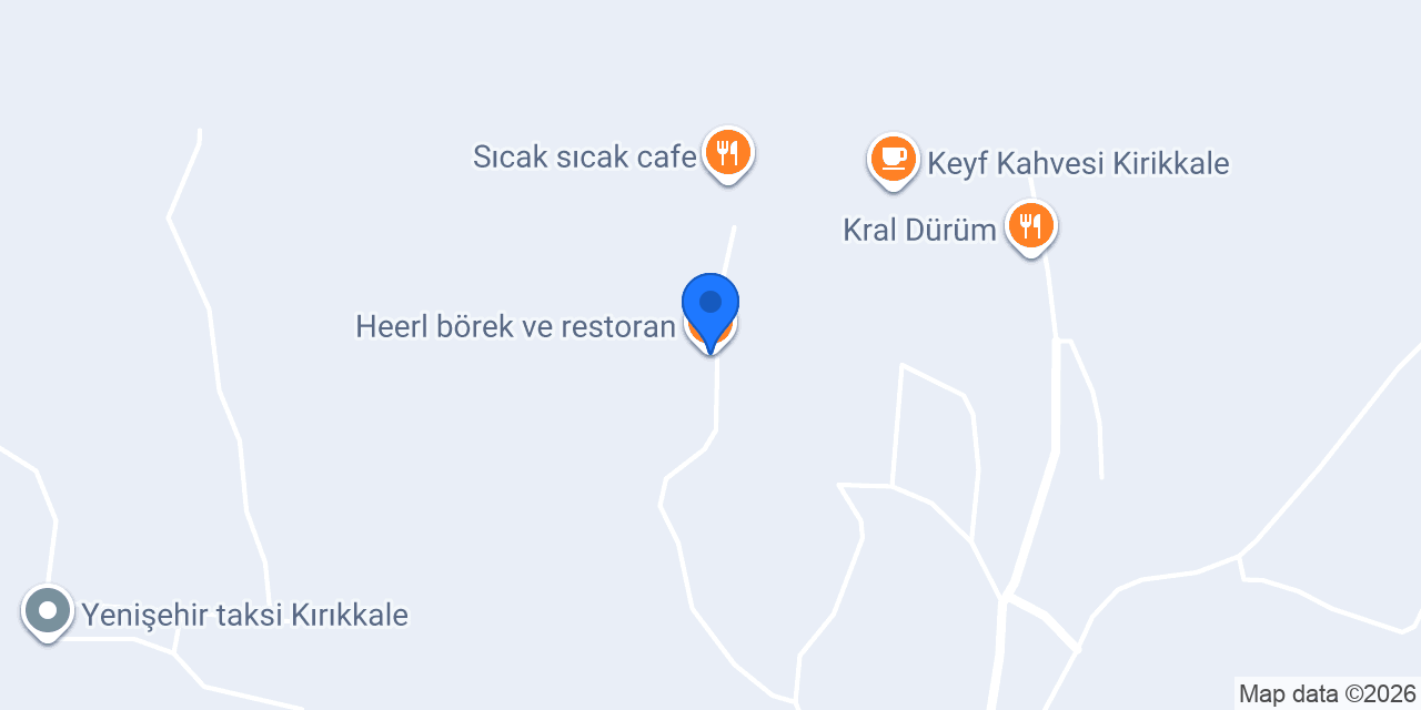 Heerl börek ve restoran konumu