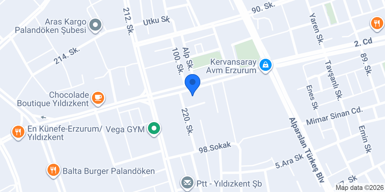 Kelebek Mobilya konumu