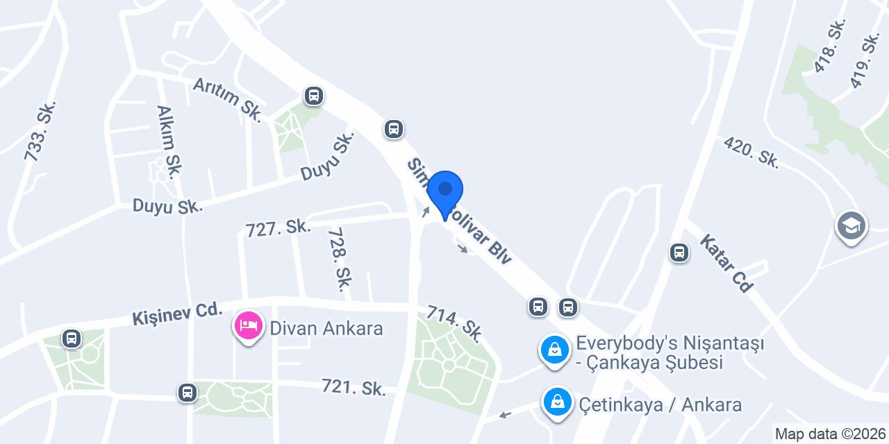 Kelebek Mobilya - Çankaya Yıldızevler konumu