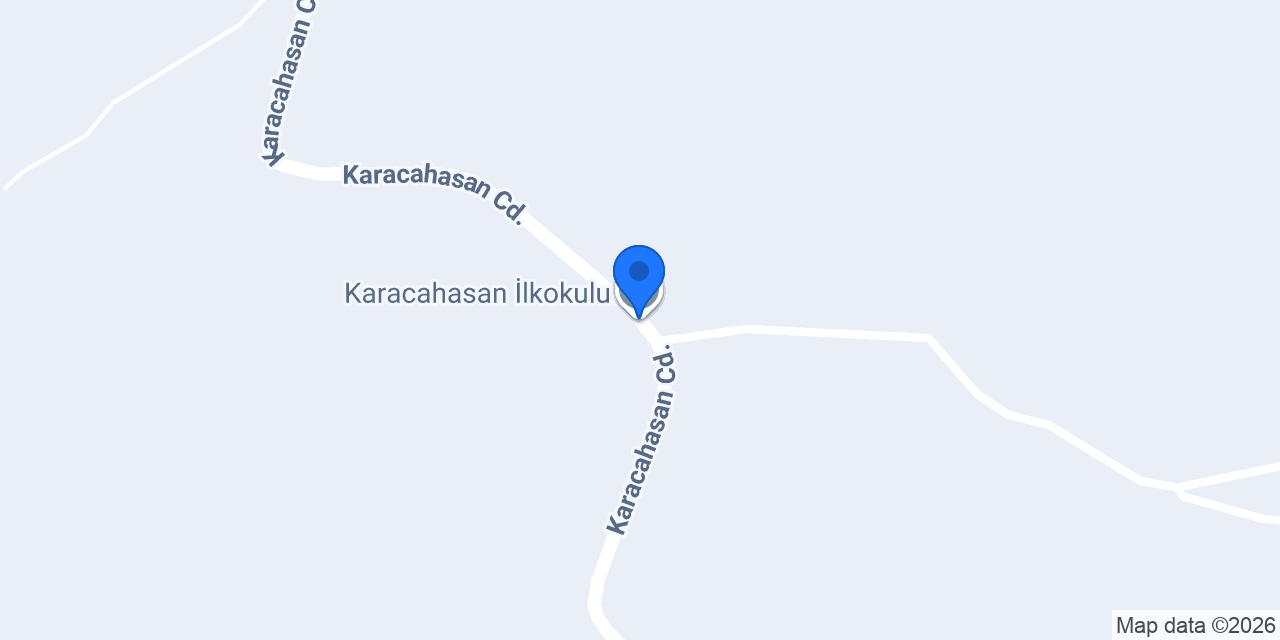 Karacahasan İlkokulu konumu