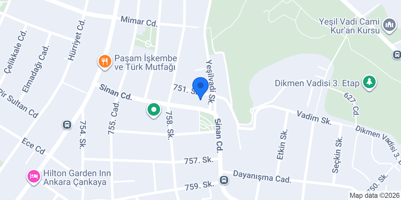Misbaşak - Sinan Caddesi konumu