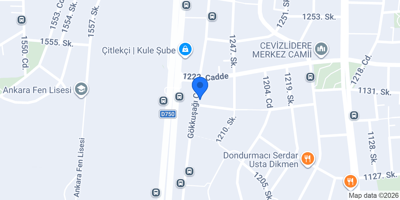 Gökkuşağı Pastanesi konumu