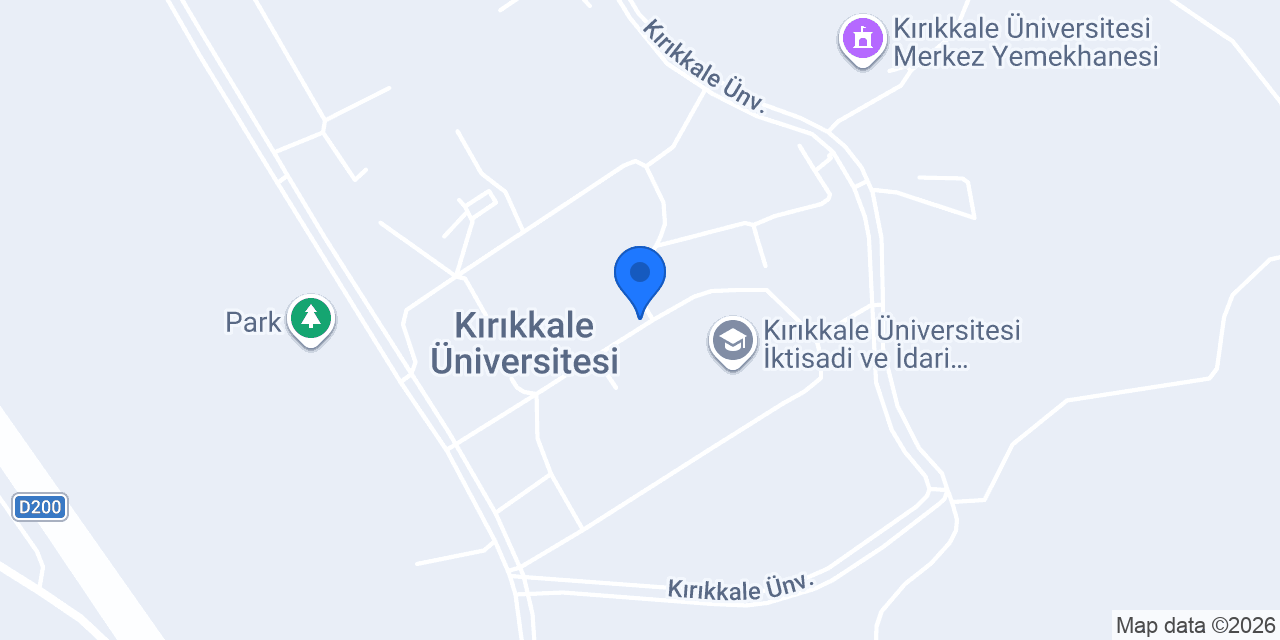 Kırıkkale Üniversitesi Şehitler Kampüsü konumu