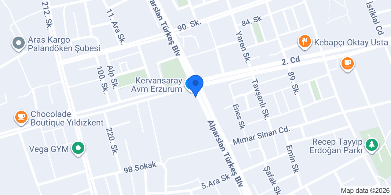 Qaqtüs Erzurum konumu