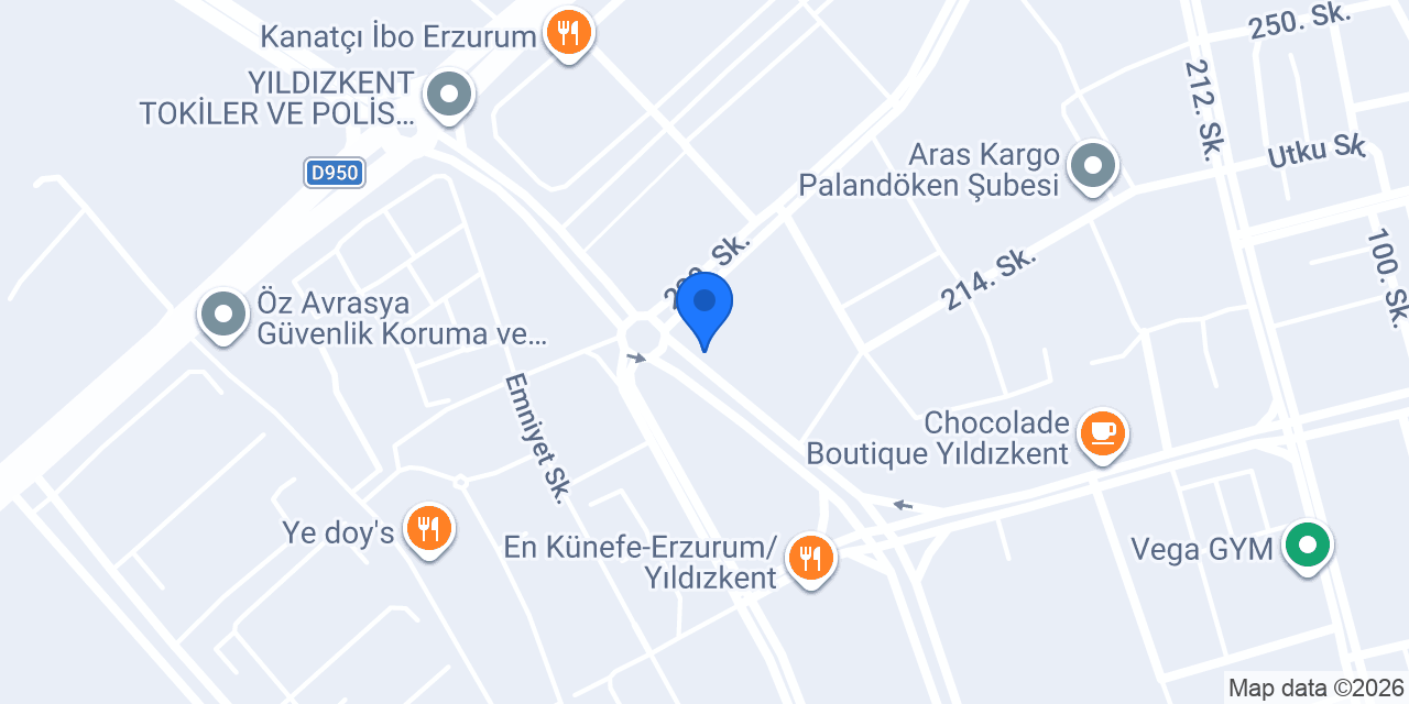 Cupba Yıldızkent konumu