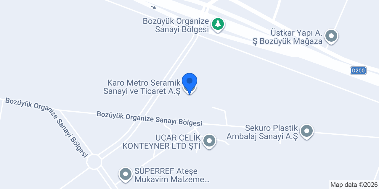 Karo Metro Seramik Sanayi ve Ticaret A.Ş. konumu