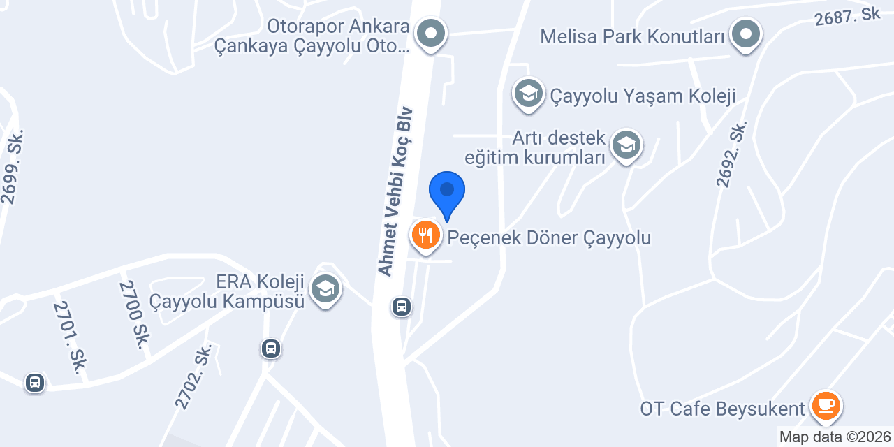 Make Up Zone Çayyolu konumu