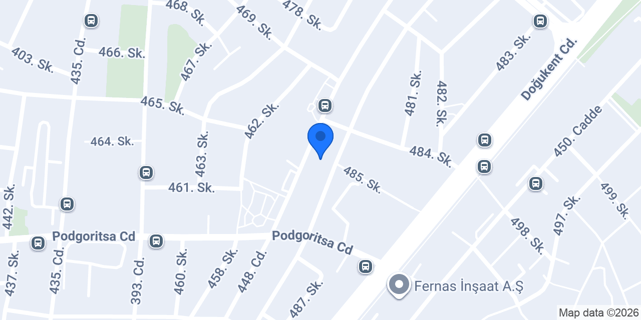 Hada Oto Servis konumu