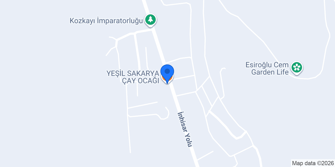 YEŞİL SAKARYA ÇAY OCAĞI konumu