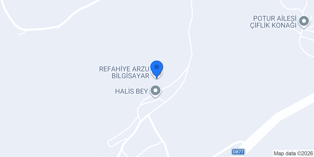 REFAHİYE ARZU BİLGİSAYAR konumu