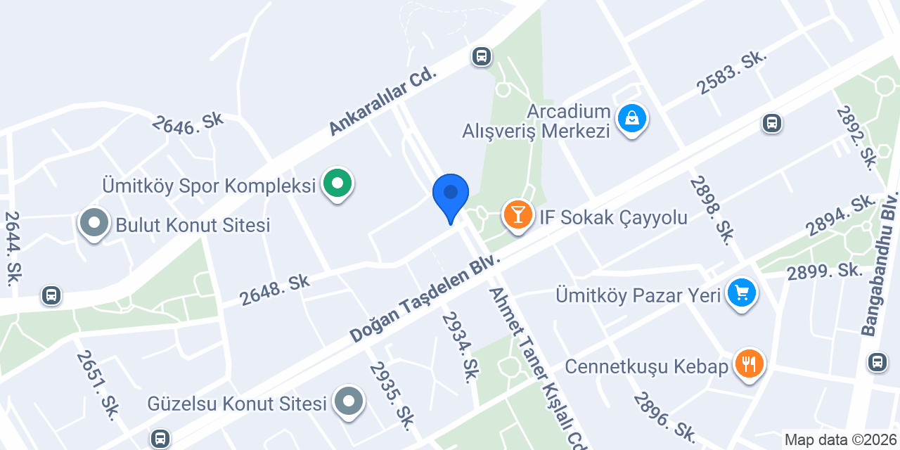 Dentia Diş Kliniği konumu