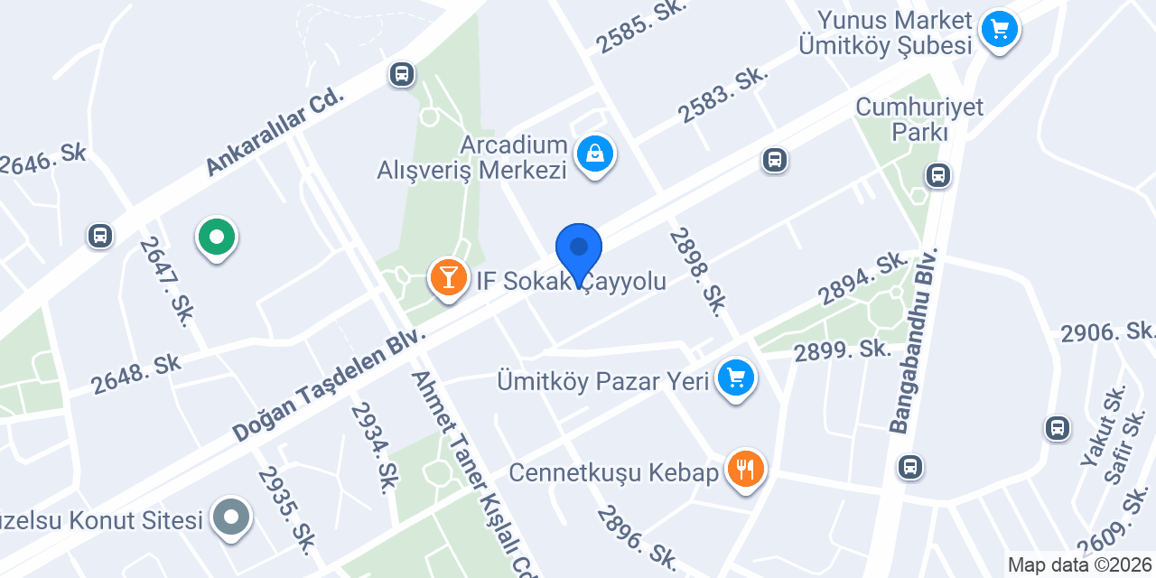 Cadde Çayyolu Eczanesi konumu
