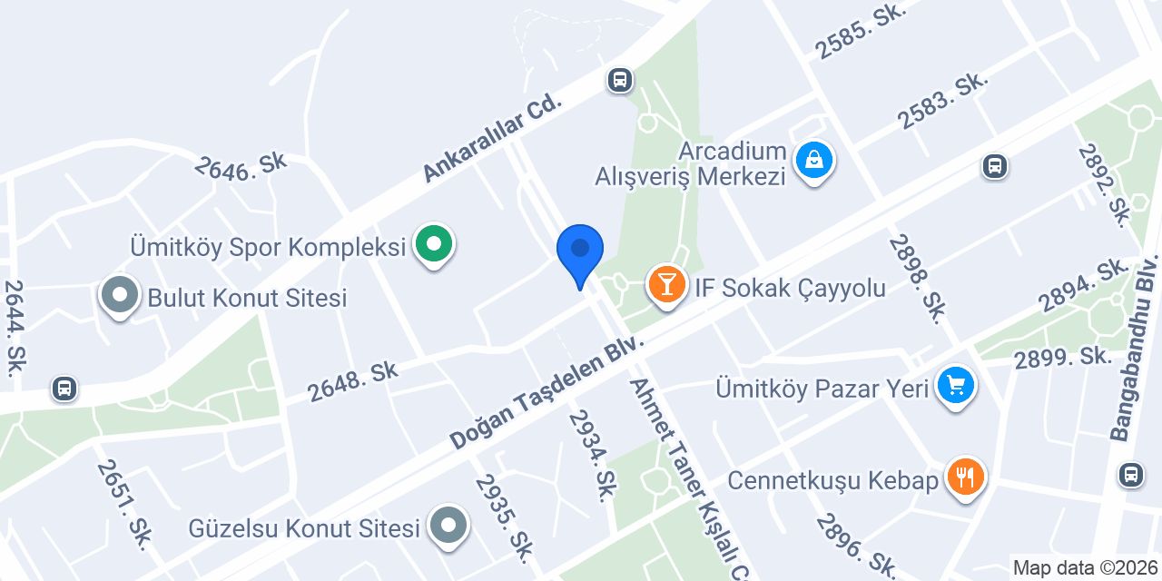 KW Angora Gayrimenkul (Keller Williams) konumu