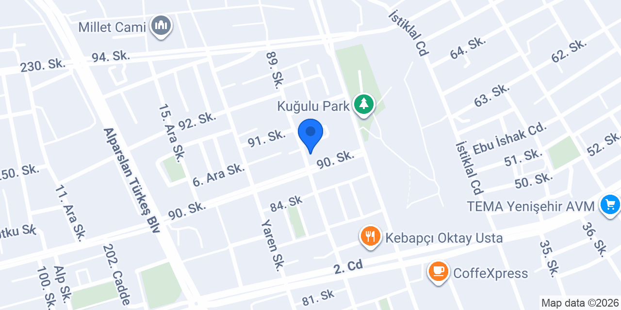 Bilgikent Kreş konumu