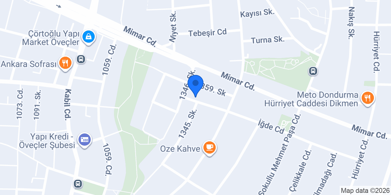 Ankara Hidrofor Yetkili Servisi konumu