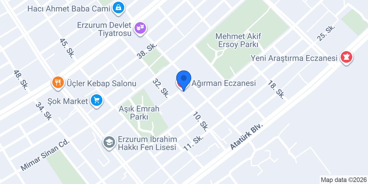 Ağırman Eczanesi konumu