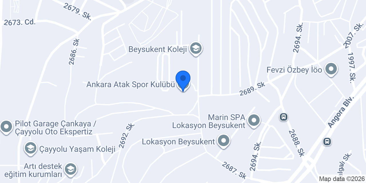 Ankara Atak Spor Kulübü konumu