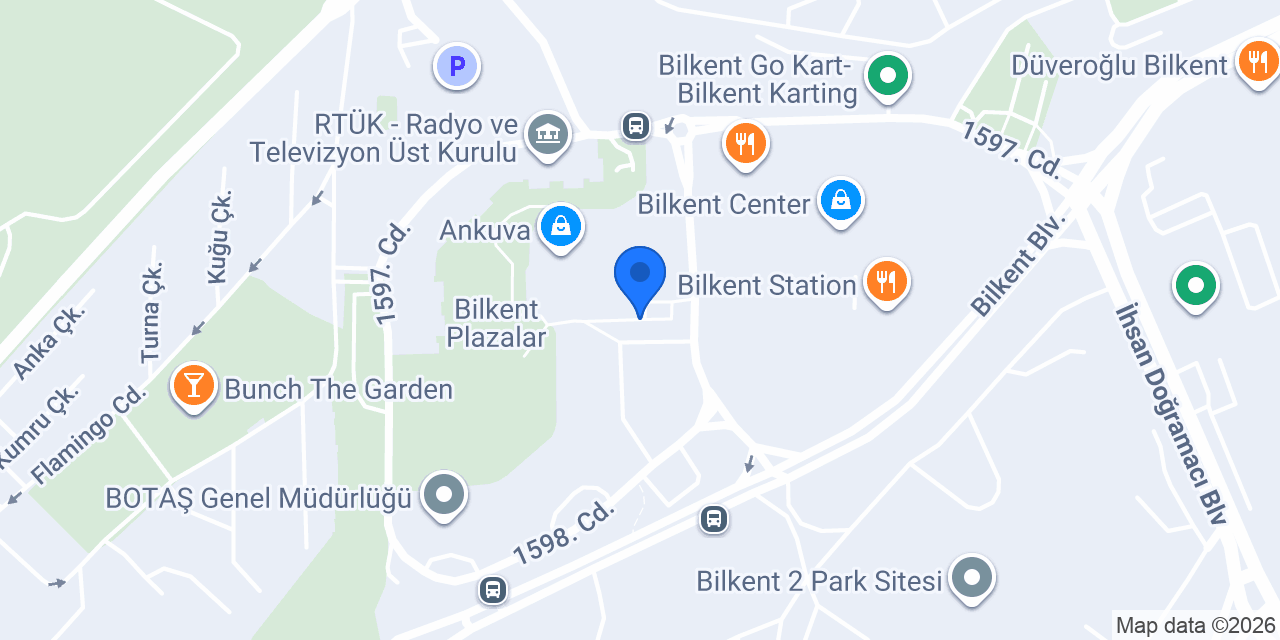 Bilkent Çiçekçilik konumu
