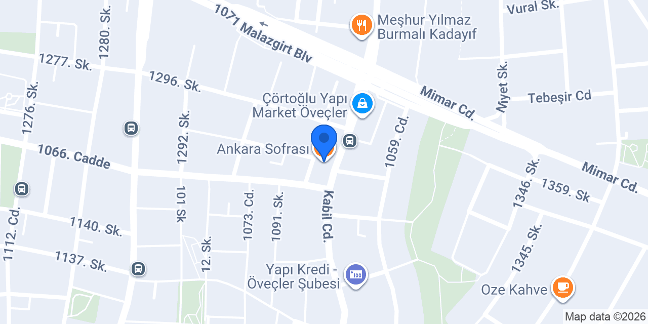 Ankara Sofrası konumu