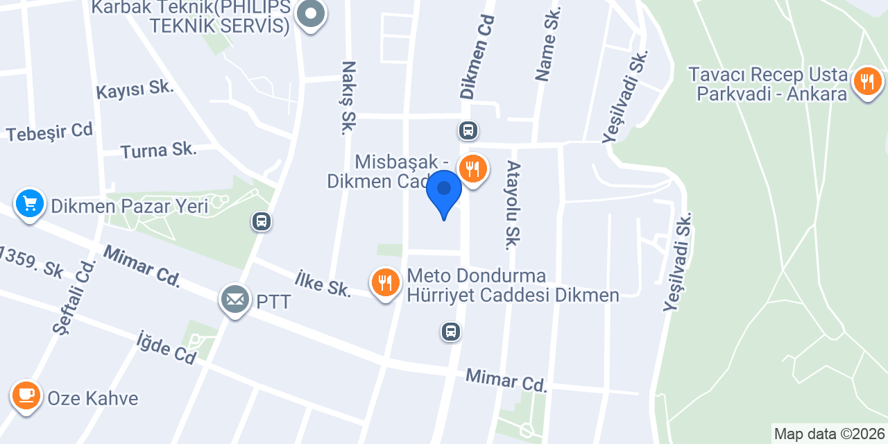 Dikmen Pilavcısı konumu