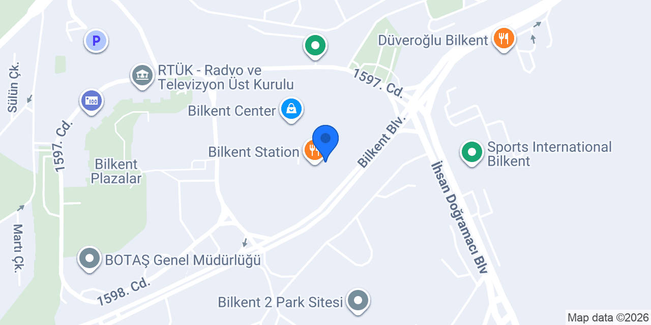 Bilkent Yengeç Station konumu