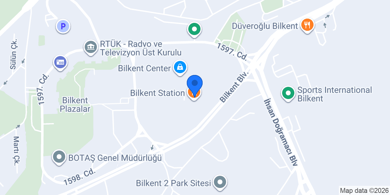 Midpoint Bilkent Center konumu