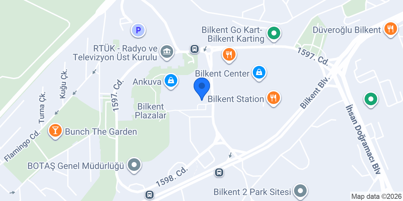 Mezzaluna Bilkent konumu