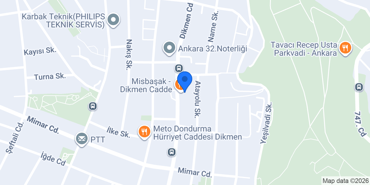 Misbaşak - Dikmen Cadde konumu